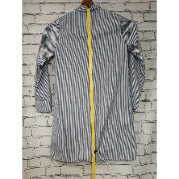 J for Justify Shirt Dress Size Small Embroidered Rose Flowers Striped Floral - Picture 9 of 12